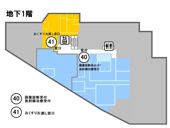 地下1階案内図